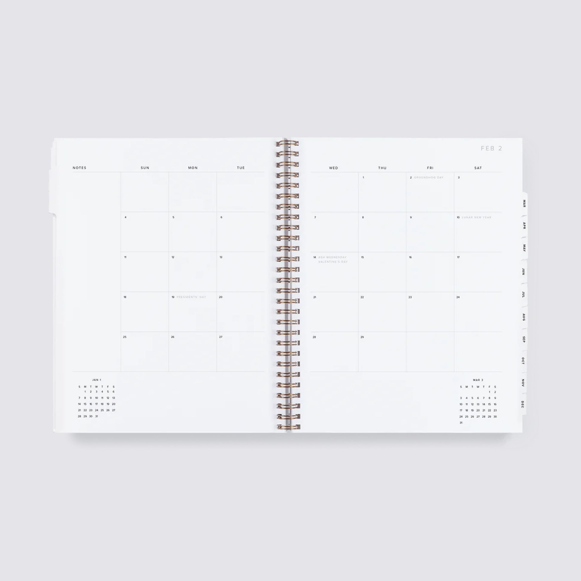 yearly dated Appointed planner