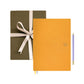 Yellow notebook gift set