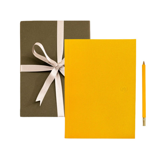 Yellow Notebook and Pen