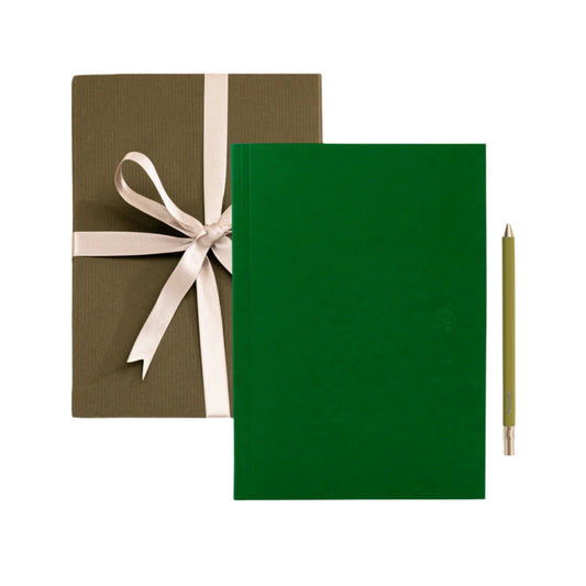 green stationery set