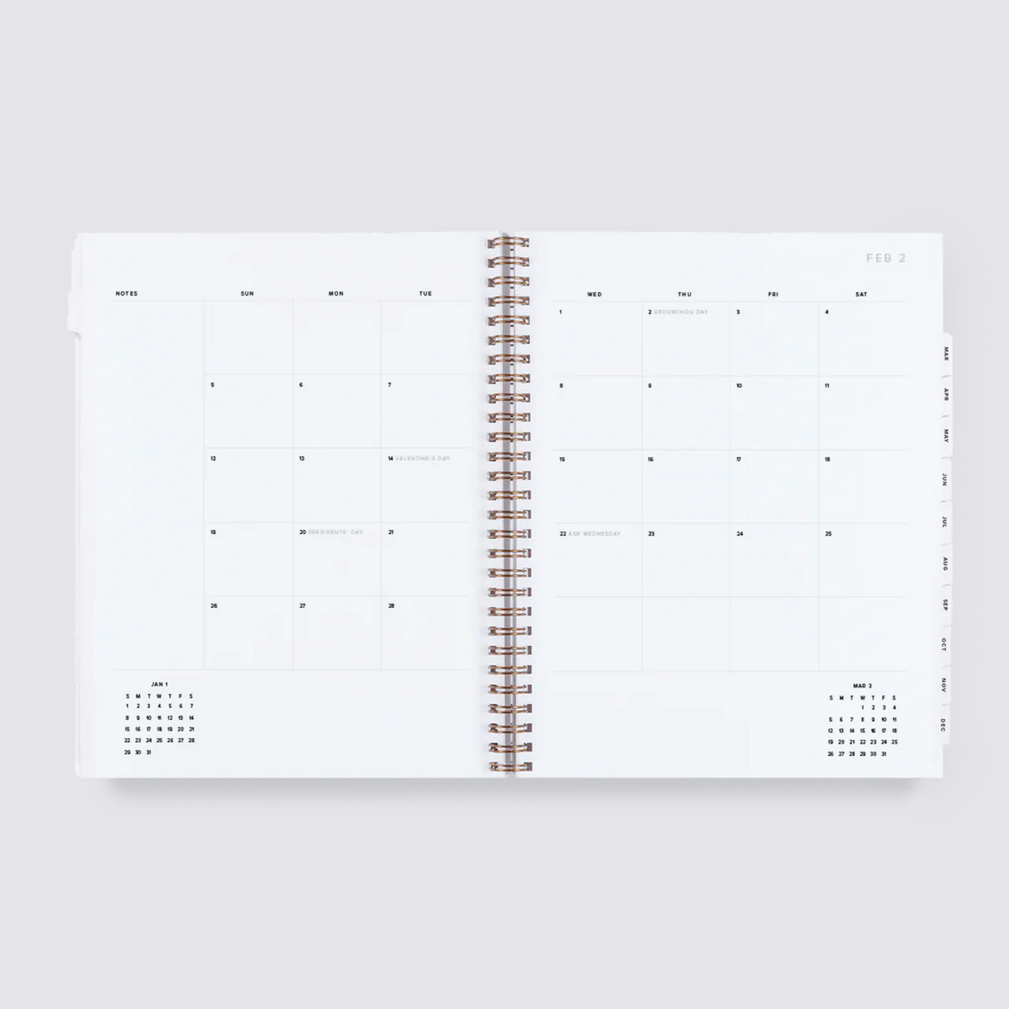 2023 Year Task Planner - Mineral Green