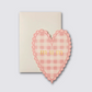 Gingham Heart Mum Card