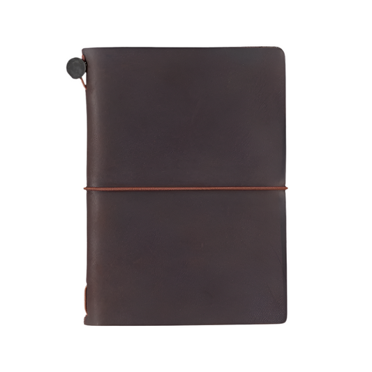 Leather Passport Notebook - Brown