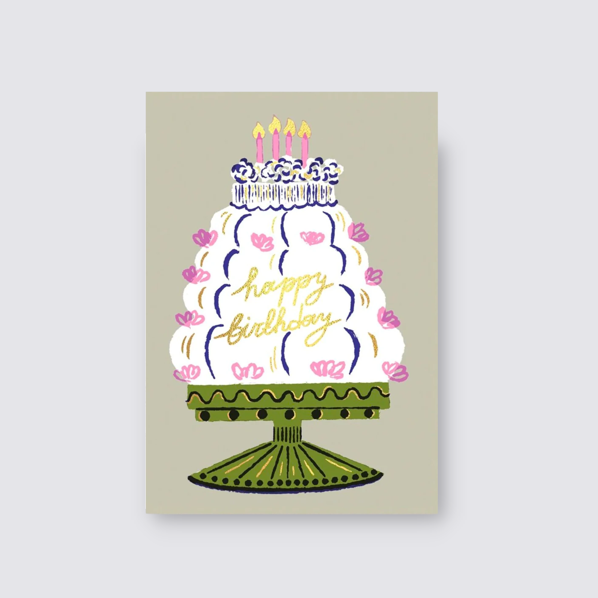 Birthday Cake Monster Greeting Card - Home